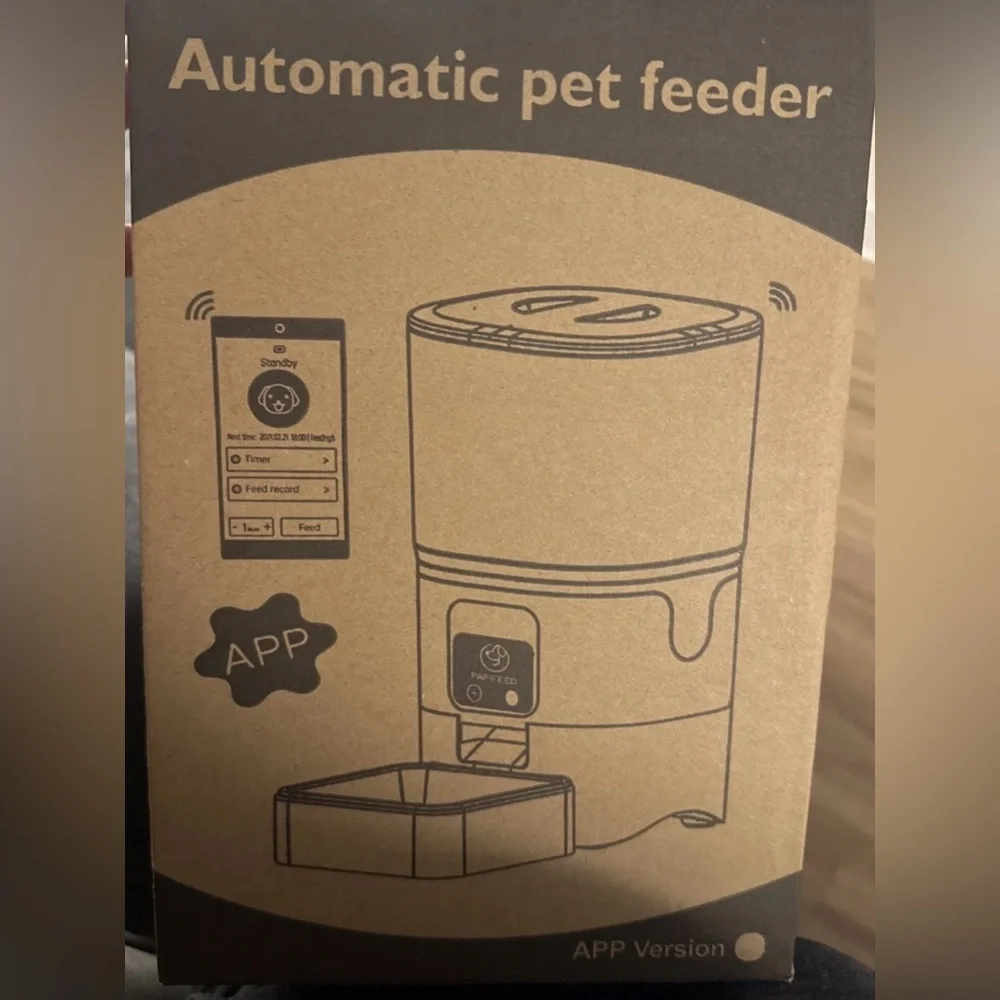 PAPIFEED 2.4G WiFi Automatic Pet Feeder 6L,App Remote Control, Cats & Dogs Small - Picture 4 of 13